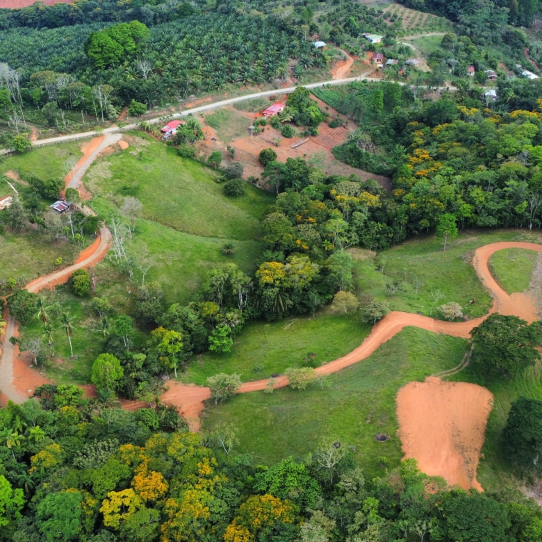 drone photo of Costa Rica land