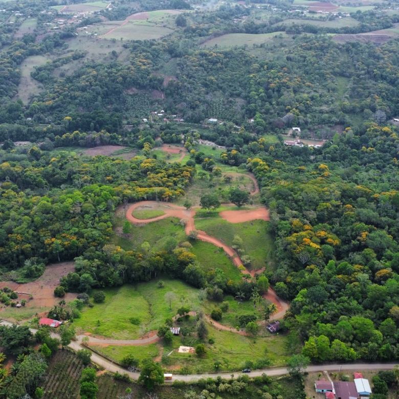 drone photo of Costa Rica land