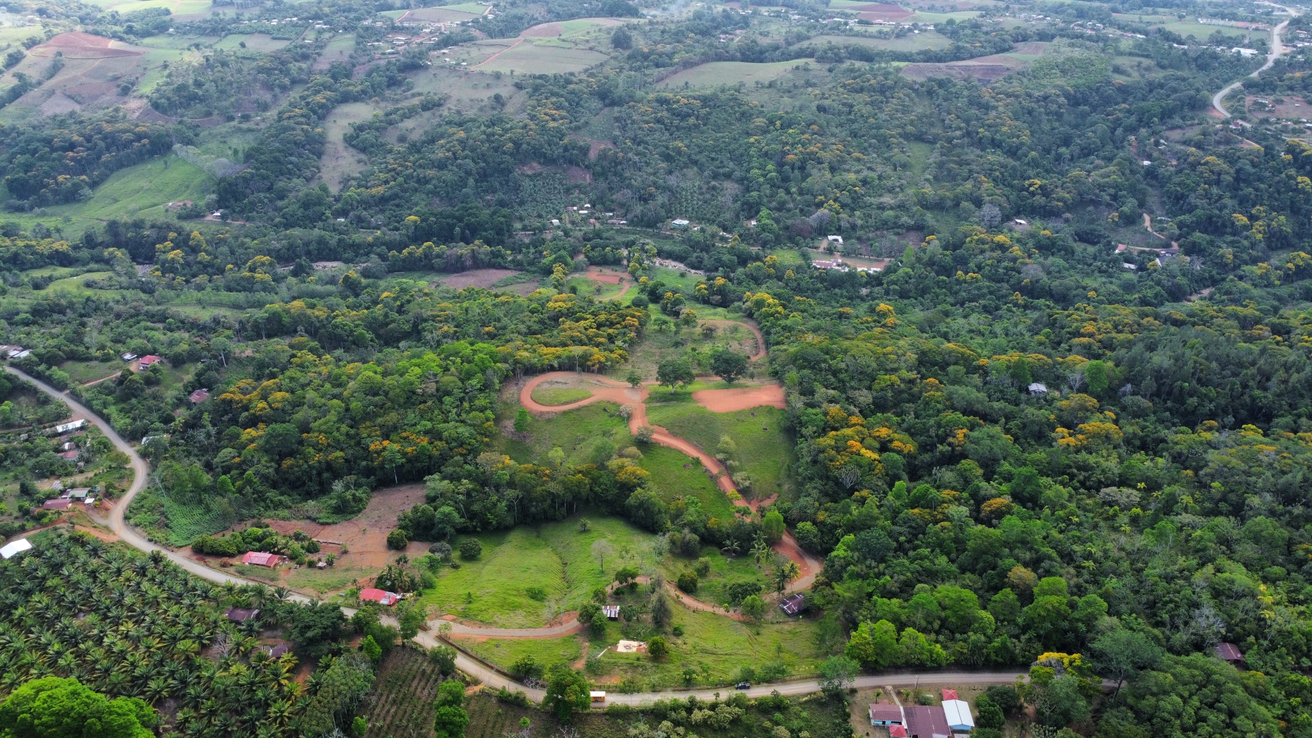 drone photo of Costa Rica land